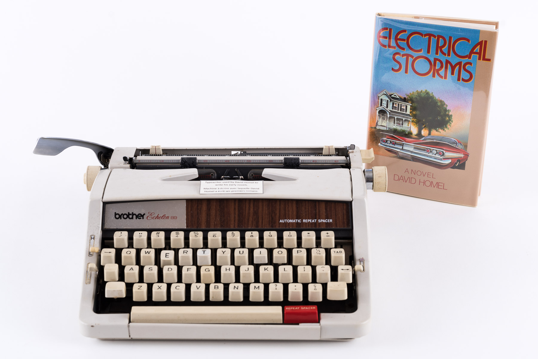 Typewriter David Homel used to write Electrical Storms.